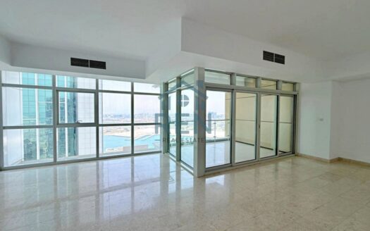 Large 3BR + Maid | Stunning Sea View | Vacant for Rent