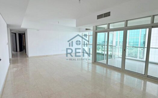 Large 3BR + Maid | Stunning Sea View | Vacant for Rent